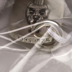 クロムハーツ スモール レイズド ダガー ドッグタグ ペンダントトップ SV925 シルバー メンズ CHROME HEARTS 【中古】