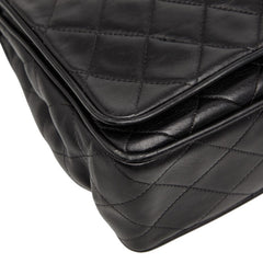 シャネル マトラッセ ココマーク チェーン ショルダーバッグ ハンドバッグ ブラック ラムスキン レディース CHANEL 【中古】