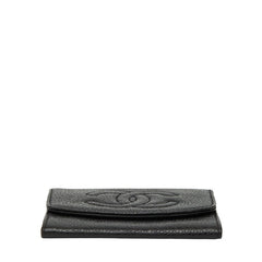 シャネル ココマーク コインケース 小銭入れ ブラック キャビアスキン レディース CHANEL 【中古】
