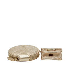 シャネル ココマーク マトラッセ コインケース AirPodsケース 2024イヤーズギフト ゴールド レザー レディース CHANEL 【中古】