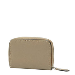 フェンディ セレリア コインケース 小銭入れ 8M0313 グレージュ レザー レディース FENDI 【中古】