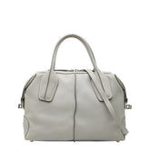 トッズ Dスタイリング ハンドバッグ ショルダーバッグ 2WAY グレー レザー レディース TOD’S 【中古】