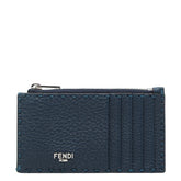 フェンディ セレリア フラグメントケース カードケース ネイビー レッド レザー レディース FENDI 【中古】