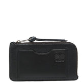 ロエベ アナグラム L字ファスナー フラグメントケース カードケース ブラック レザー メンズ LOEWE 【中古】