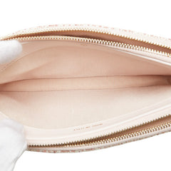 シャネル ドーヴィル ココマーク 斜め掛け チェーン ショルダーバッグ A84415 ピンク ツイード レザー レディース CHANEL 【中古】