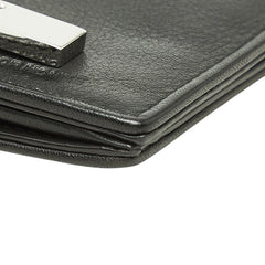 ディオール オム 長財布 二つ折り ブラック レザー メンズ DIOR HOMME 【中古】