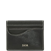 ディオール サドル カードホルダー カードケース 12-BO-0253 ブラック グレインドカーフスキン レディース Dior 【中古】