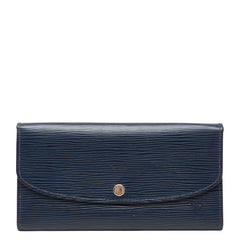 ルイ ヴィトン エピ ポルトフォイユ エミリー 長財布 M60854 アンディゴブルー レザー レディース LOUIS VUITTON 【中古】