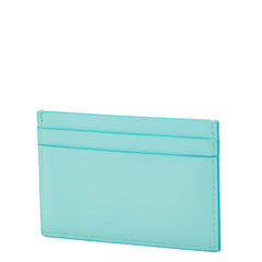 ティファニー カードケース パスケース ティファニーブルー レザー レディース TIFFANY&Co. 【中古】
