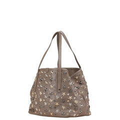 ジミーチュウ サシャ S スタースタッズ ハンドバッグ トートバッグ グレージュ レザー レディース JIMMY CHOO 【中古】