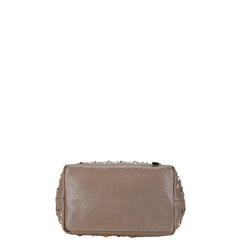 ジミーチュウ サシャ S スタースタッズ ハンドバッグ トートバッグ グレージュ レザー レディース JIMMY CHOO 【中古】