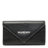 バレンシアガ ペーパー 6連 キーケース 499204 ブラック レザー レディース BALENCIAGA 中古