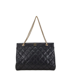 シャネル ビコローレ ココマーク チェーンショルダーバッグ ブラック レザー レディース CHANEL 【中古】