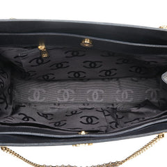 シャネル ビコローレ ココマーク チェーンショルダーバッグ ブラック レザー レディース CHANEL 【中古】