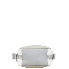 シャネル スポーツライン ココマーク 斜め掛け ショルダーバッグ ホワイト グレー ナイロン レディース CHANEL 【中古】