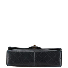 シャネル ココマーク マトラッセ チェーン ショルダーバッグ ブラック ラムスキン レディース CHANEL 【中古】