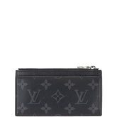 ルイ ヴィトン モノグラム エクリプス リバース コインカードホルダー コインケース カードケース M69533 ブラック PVC レザー メンズ LOUIS VUITTON 【中古】