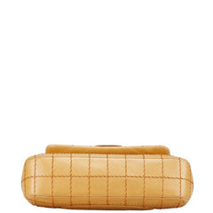 シャネル ワイルドステッチ チョコバー チェーン ショルダーバッグ ベージュ ラムスキン レディース CHANEL 【中古】