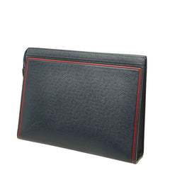 ルイ ヴィトン タイガ ポシェット ヴォワヤージュMM セカンドバッグ クラッチバッグ M63394 ネイビー レッド レザー メンズ LOUIS VUITTON 中古