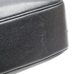 シャネル ココマーク トートバッグ ショルダーバッグ ブラック キャビアスキン レディース CHANEL 【中古】