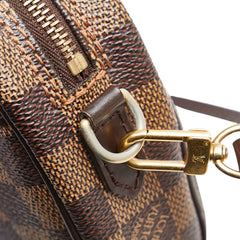 ルイ ヴィトン ダミエ ポシェット イパネマ 斜め掛け ショルダーバッグ ウエストバッグ #XS N51296 ブラウン PVC レザー レディース LOUIS VUITTON 【中古】