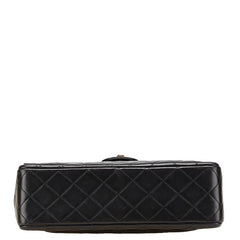 シャネル マトラッセ ココマーク パリ限定 チェーン ショルダーバッグ ハンドバッグ ブラック ラムスキン レディース CHANEL 【中古】