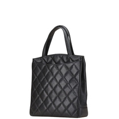 シャネル マトラッセ ココマーク ハンドバッグ ブラック キャビアスキン レディース CHANEL 【中古】