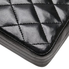 シャネル マトラッセ ココマーク チェーン ショルダーバッグ ブラック ラムスキン レディース CHANEL 【中古】