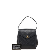 シャネル マトラッセ ココマーク ハンドバッグ トートバッグ ブラック ラムスキン レディース CHANEL 【中古】