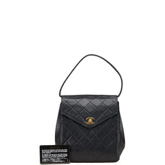 シャネル マトラッセ ココマーク ハンドバッグ トートバッグ ブラック ラムスキン レディース CHANEL 【中古】
