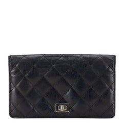 シャネル マトラッセ 長財布 A35304 ブラック ラムスキン レディース CHANEL 【中古】