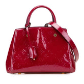 ルイ ヴィトン モノグラム ヴェルニ モンテーニュBB ハンドバッグ ショルダーバッグ 2WAY M50172 ローズアンディアン パープル系 パテントレザー レディース LOUIS VUITTON 【中古】