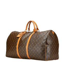 ルイ ヴィトン モノグラム キーポル60 ボストンバッグ M41422 ブラウン PVC レザー レディース LOUIS VUITTON 【中古】