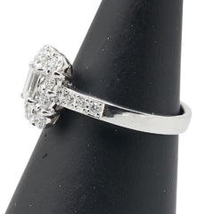 ノーブランド Pt900 プラチナ ダイヤモンド0.76ct ダイヤモンド0.301ct リング 指輪 レディース no brand 15号 【中古】