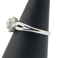 ノーブランド Pt900 プラチナ ダイヤモンド0.27ct ダイヤモンド0.22ct リング 指輪 レディース no brand 16号 【中古】