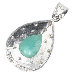 ノーブランド Pt900 プラチナ エメラルド1.62ct ダイヤモンド0.17ct ペンダントトップ レディース no brand 【中古】