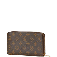 ルイ ヴィトン モノグラム ジッピーウォレット ラウンドファスナー 長財布 M60017 ブラウン PVC レディース LOUIS VUITTON 【中古】