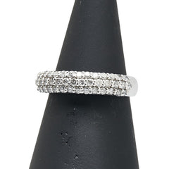 ノーブランド Pt900 プラチナ ダイヤ2.001ct パヴェ リング 指輪 レディース no brand 9号 【中古】