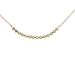 ノーブランド K18YG イエローゴールド ダイヤ0.3ct ネックレス レディース no brand 【中古】