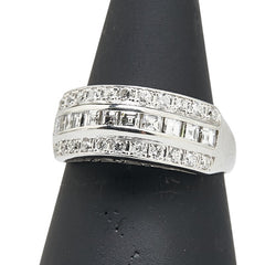 ノーブランド Pt900 プラチナ ダイヤ0.50ct ダイヤ0.31ct リング 指輪 レディース no brand 13号 【中古】