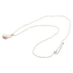 ノーブランド 淡水パール ペンダントネックレス ホワイト SV925 シルバー レディース no brand 【中古】