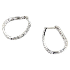 ノーブランド K18WG ホワイトゴールド ダイヤ0.26ct ピアス レディース no brand 【中古】