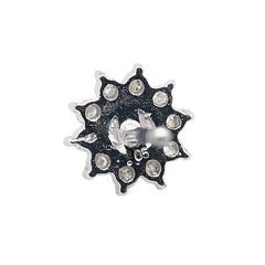 ノーブランド レッド Pt900 プラチナ ルビー ダイヤ0.1ct スタッドピアス レディース no brand 【中古】