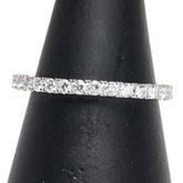 K18WG ホワイトゴールド ダイヤ0.30ct ハーフエタニティ リング 指輪 レディース 9号 【中古】