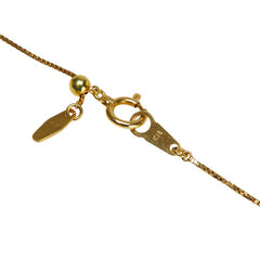 K18YG イエローゴールド ゴールデンパール 真珠13.0mm ダイヤ0.20ct ネックレス レディース 【中古】