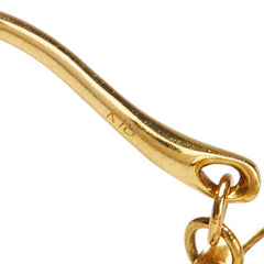 K18YG イエローゴールド パール11.1~11.5mm フックピアス レディース 【中古】