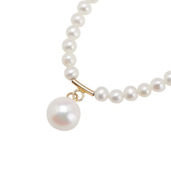 ノーブランド K18YG イエローゴールド パール ネックレス レディース no brand 【中古】