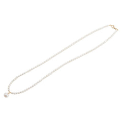 ノーブランド K18YG イエローゴールド パール ネックレス レディース no brand 【中古】