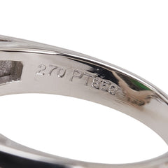 ノーブランド Pt850 プラチナ ひすい2.70ct ダイヤ0.966ct リング 指輪 レディース no brand 9.5号 【中古】