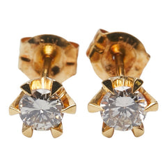 ノーブランド K18 ゴールド ダイヤ0.24ct ピアス レディース no brand 【中古】